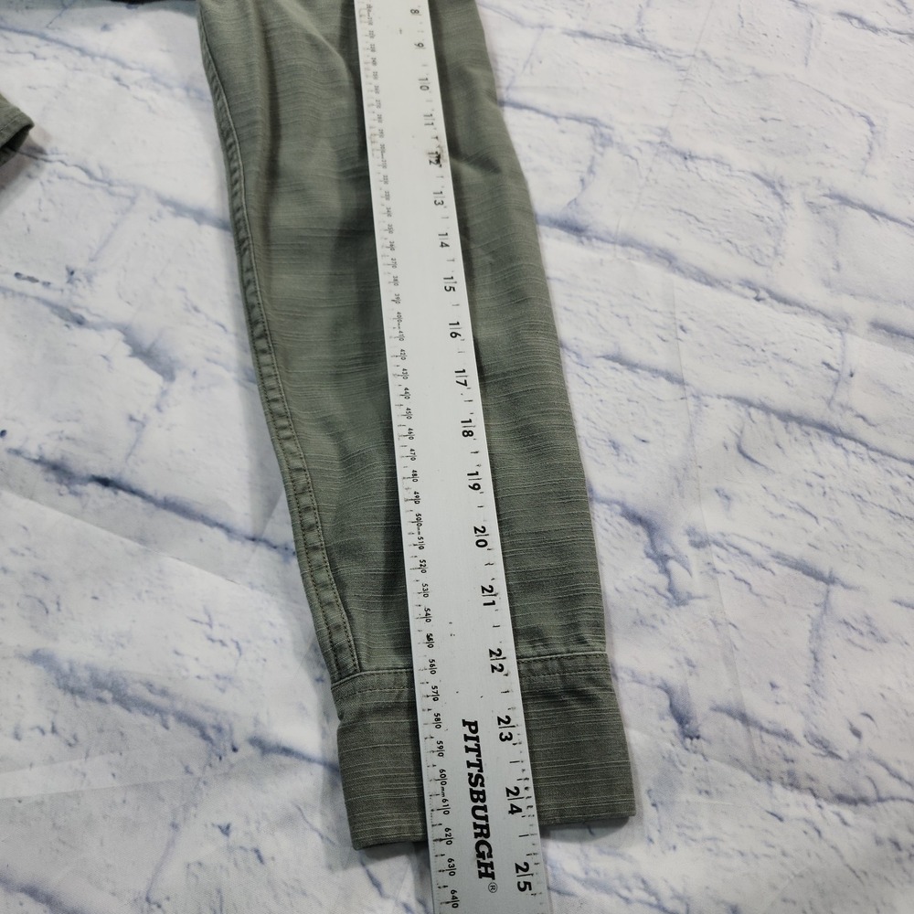 J Crew WOMENS SIZE M Military Pocket Shirt Fresh Sage Green - Picture 5 of 11